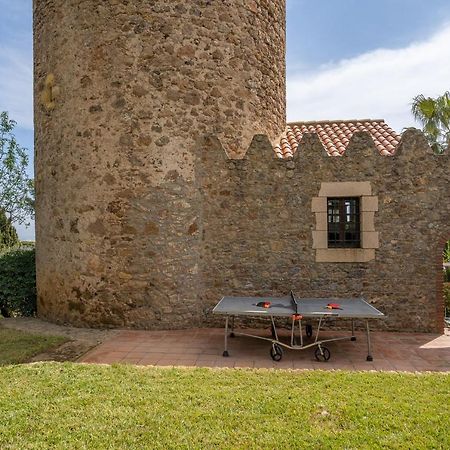 Castillo Can Xirau, Propiedad Exclusiva Con Piscina & Aircon Villa Santa Susanna Luaran gambar